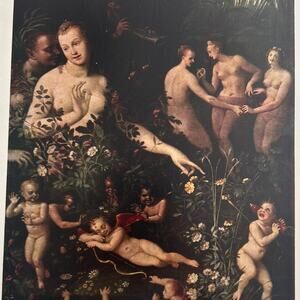 Venus and Goddess of Waters, Pilgrims at Emmaus, Painting Print, ~ 250920-WH 135